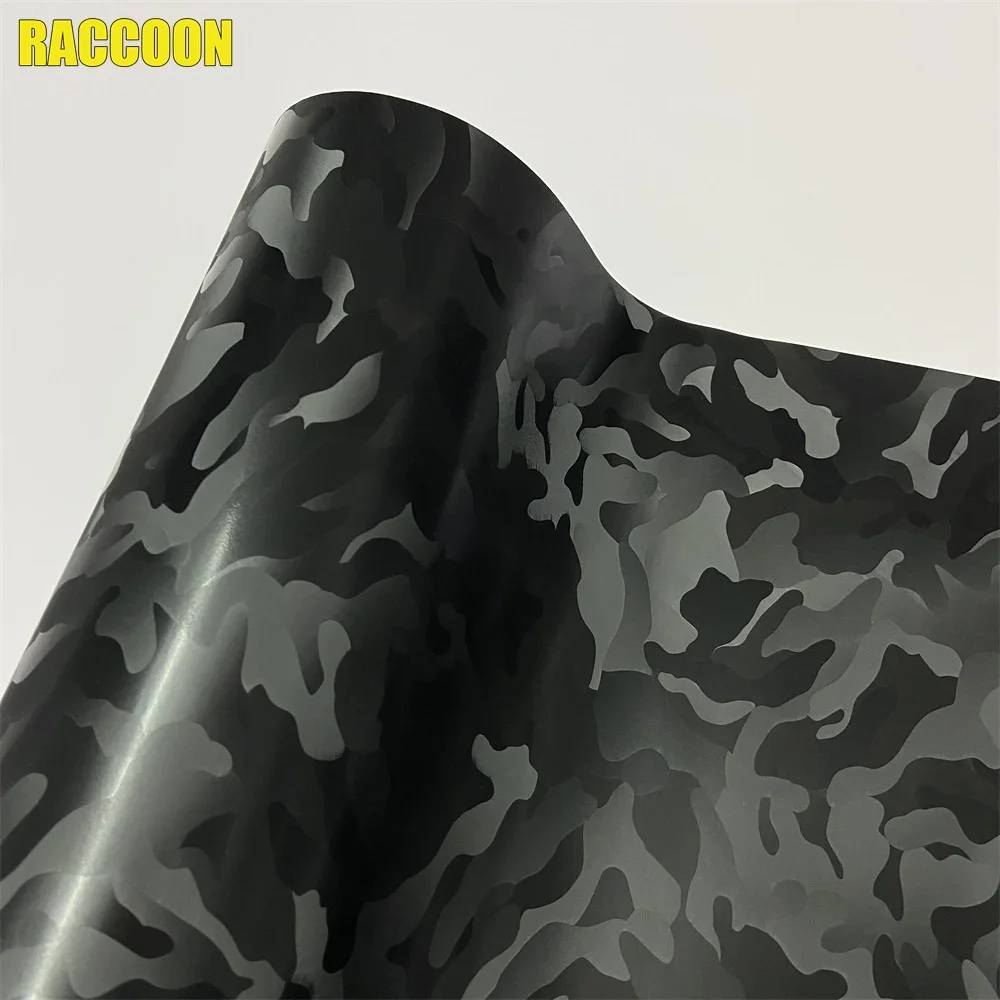 

Виниловая Пленка Stealth Ghost Black Camouflage Из Углеродного Волокна Для Полной Оклейки Автомобиля И Мотоцикла