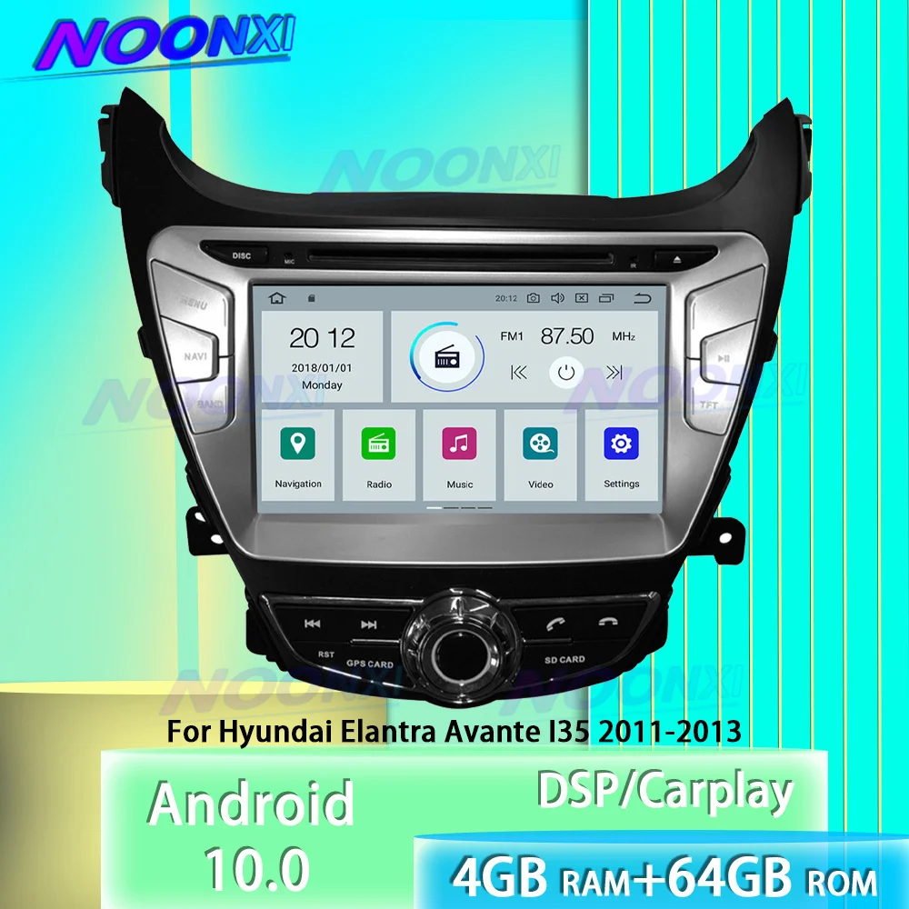 

Автомагнитола для Hyundai Elantra Avante I35 2011-2013, GPS-навигация, видео, Bluetooth, мультимедийный плеер, стерео, головное устройство DSP Carplay