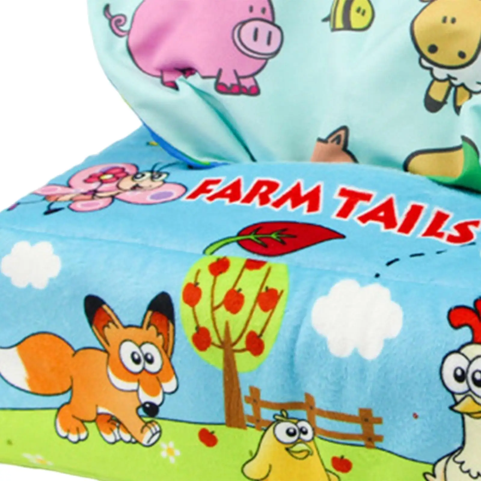 Коробка для детских игрушек с 8 шарфами и 3 морщинами дошкольного обучения мягкая