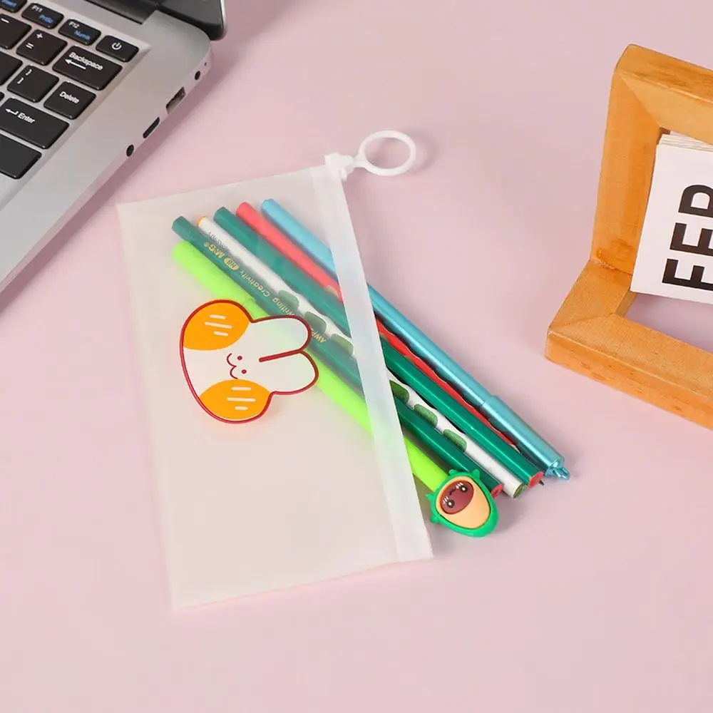 Мультяшная водонепроницаемая сумка на молнии пластиковая полупрозрачная для