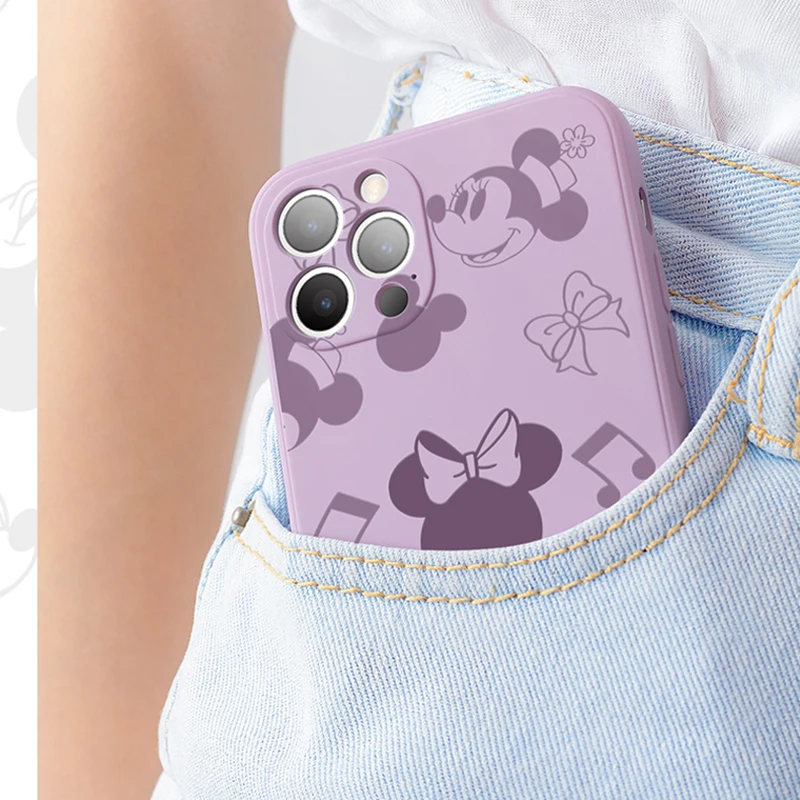 Чехол для телефона с аниме Микки Маусом iPhone 11 12 13 Pro MAX Mini 5 6 7 8 Plus X XR XS SE 2020 мягкий