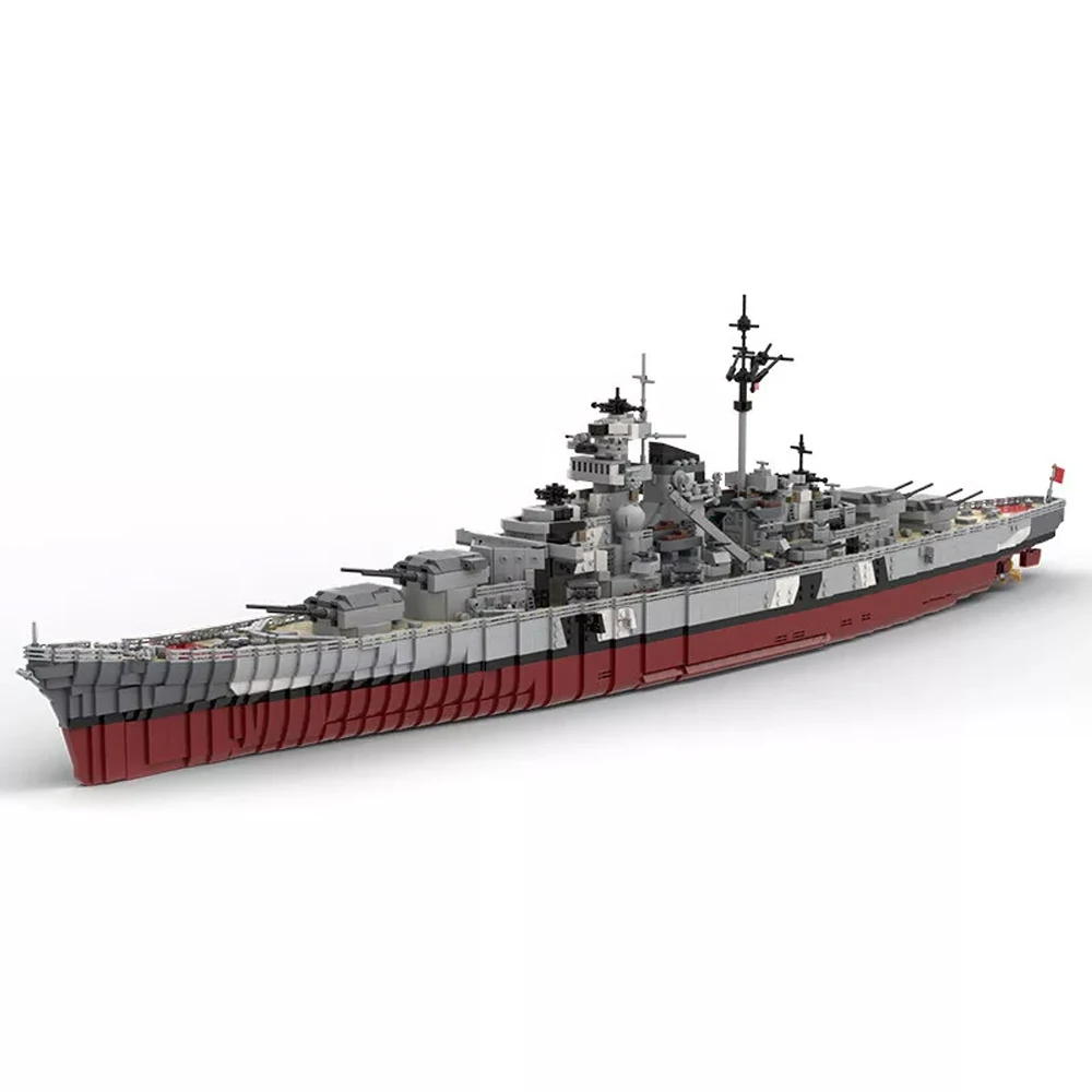 Gobrick Moc Battleship War, Германия, Вторая мировая война, Бисмарк, боевой корабль, лодка КМС, Gneisenau, набор строительных блоков, корабль, кирпичи, игрушки, подарки