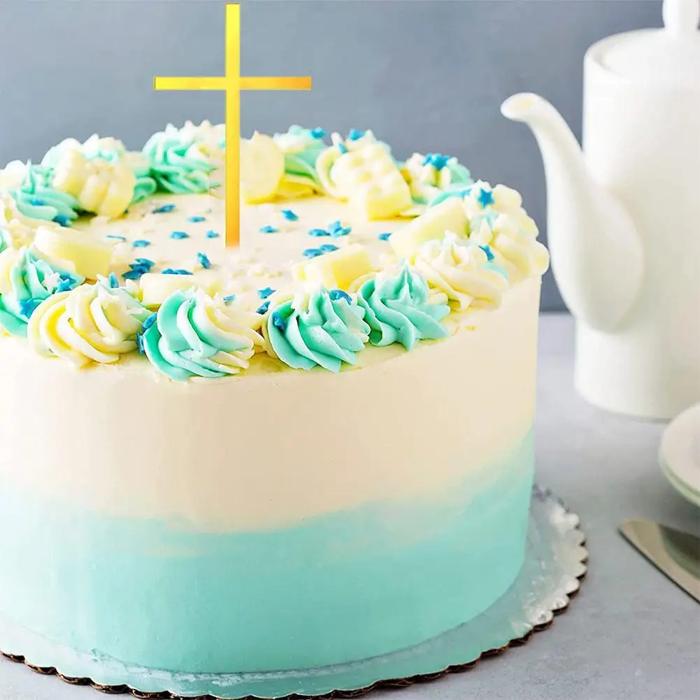 

1 шт. кристианский крест, топпер для торта, акриловые украшения для торта, God Bless, топпер для торта, искусственная выпечка, аксессуары для торт...