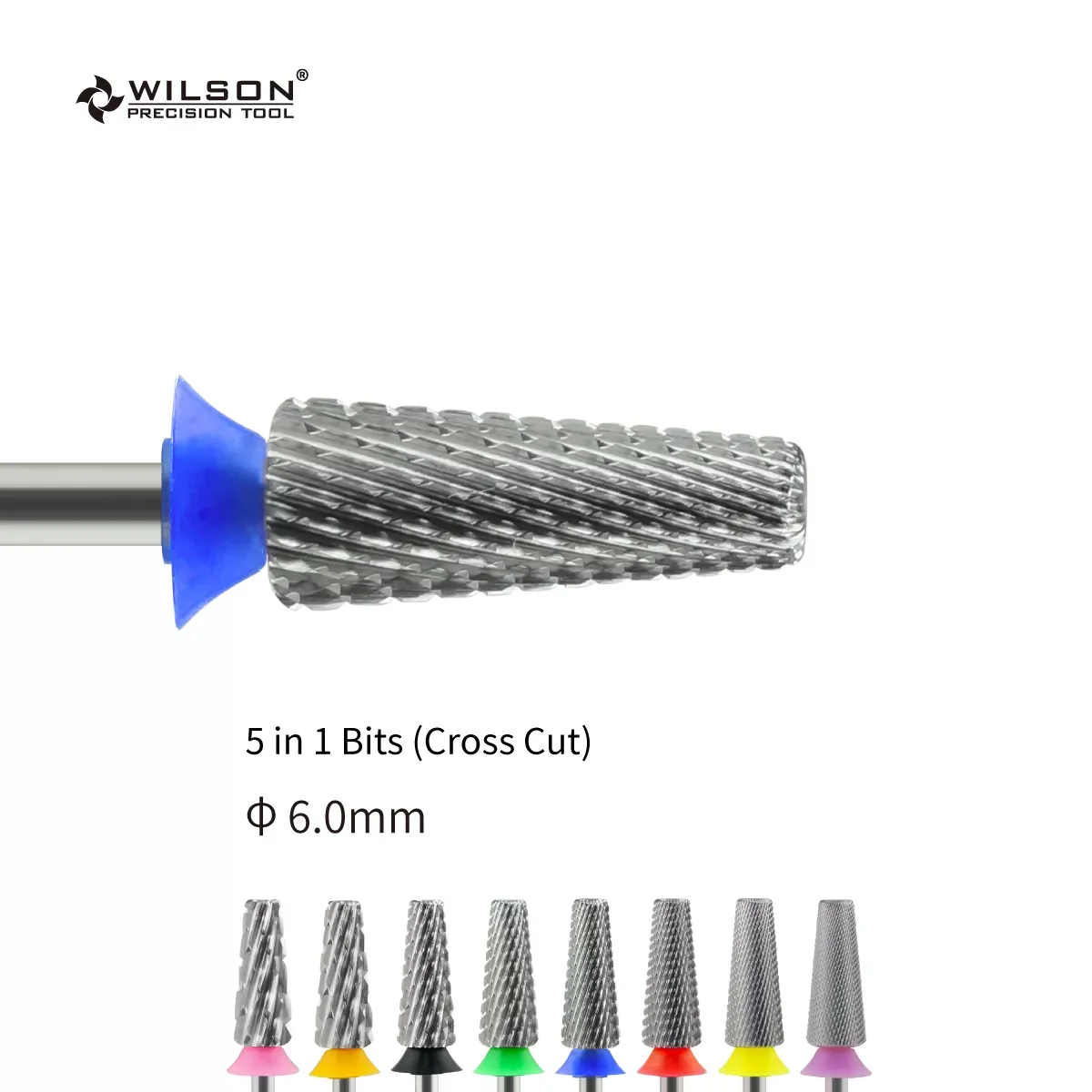 

6.0mm 5 in 1 Bits(Cross Cut) - Carbide Nail Bits Cross Cut- WILSON Carbide Nail Drill Bit