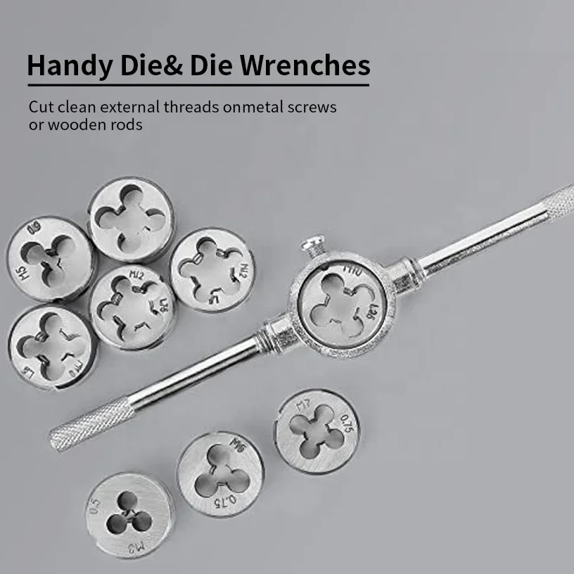 Набор метчиков и штампов из 110 шт. набор метрических матриц резьбонарезных