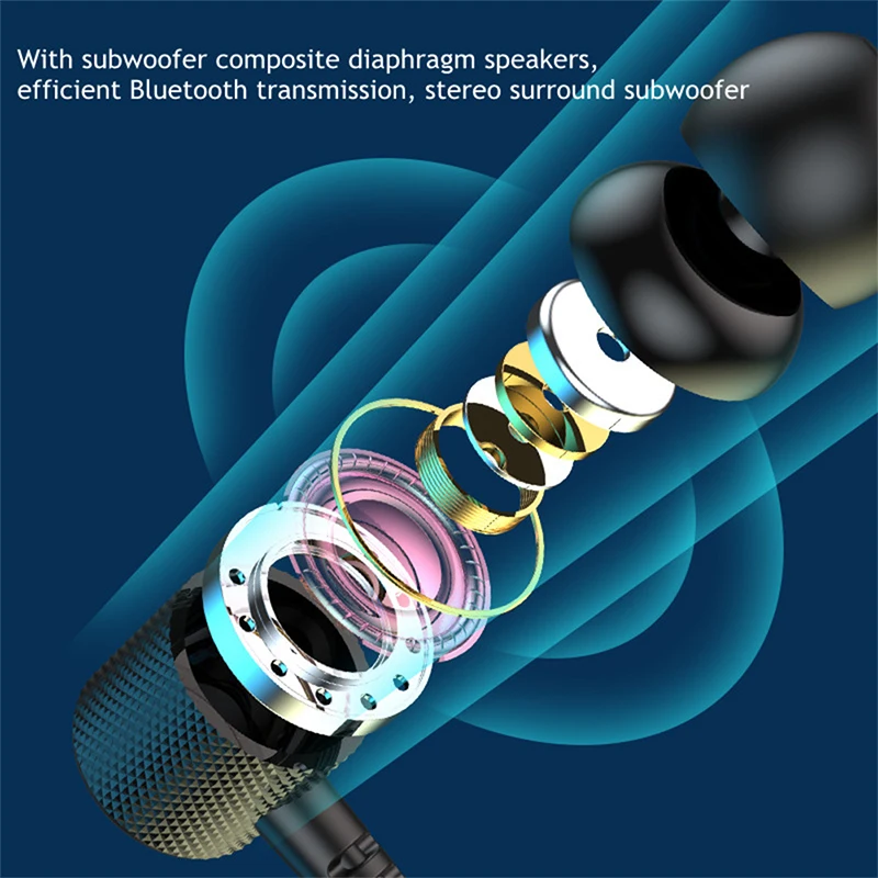 Беспроводная гарнитура 5 2 с разъемом Bluetooth стерео шумоподавлением микрофоном -