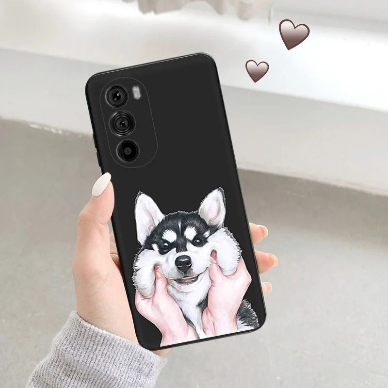 Черный матовый чехол для телефона Motorola Moto G50 G73 G53 G72 G52 G30 G31 G60 G71 G22 G9 G60S мягкий с