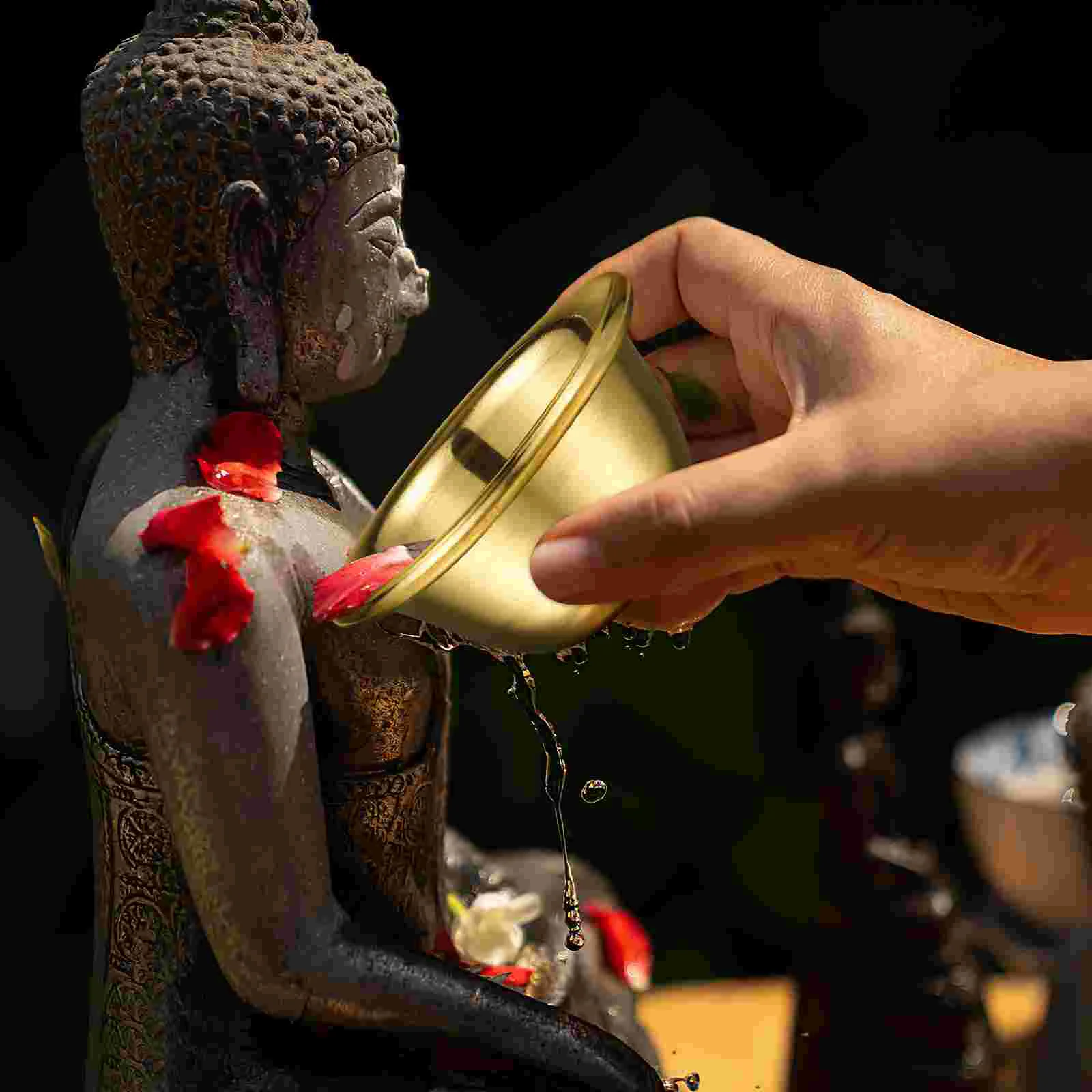 7 шт. чашка для питья аксессуары храм чашки маленькая миска медные контейнеры