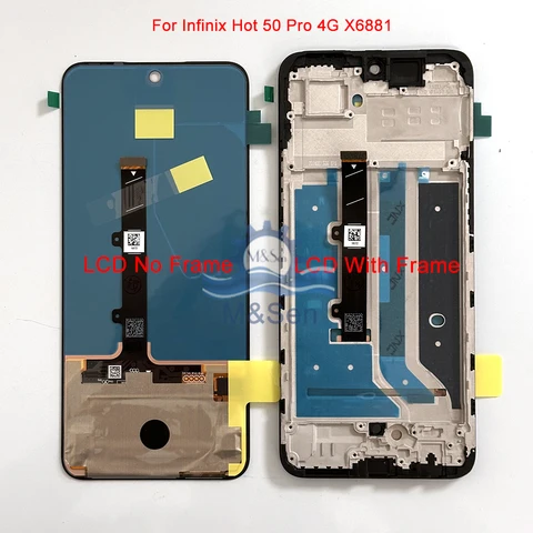 6, 78 Оригинальный AMOLED для Infinix Hot 50 Pro 4G X6881 рамка ЖК-дисплея для Hot 50 Pro Plus 4G X6880/Itel S25 Ultra S686LN