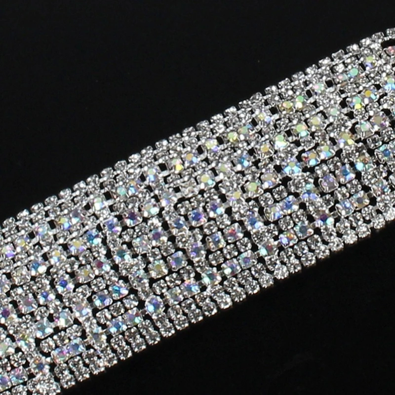 Галстук в стиле панк JK регулируемый галстук для девочек-подростков мерцающий со