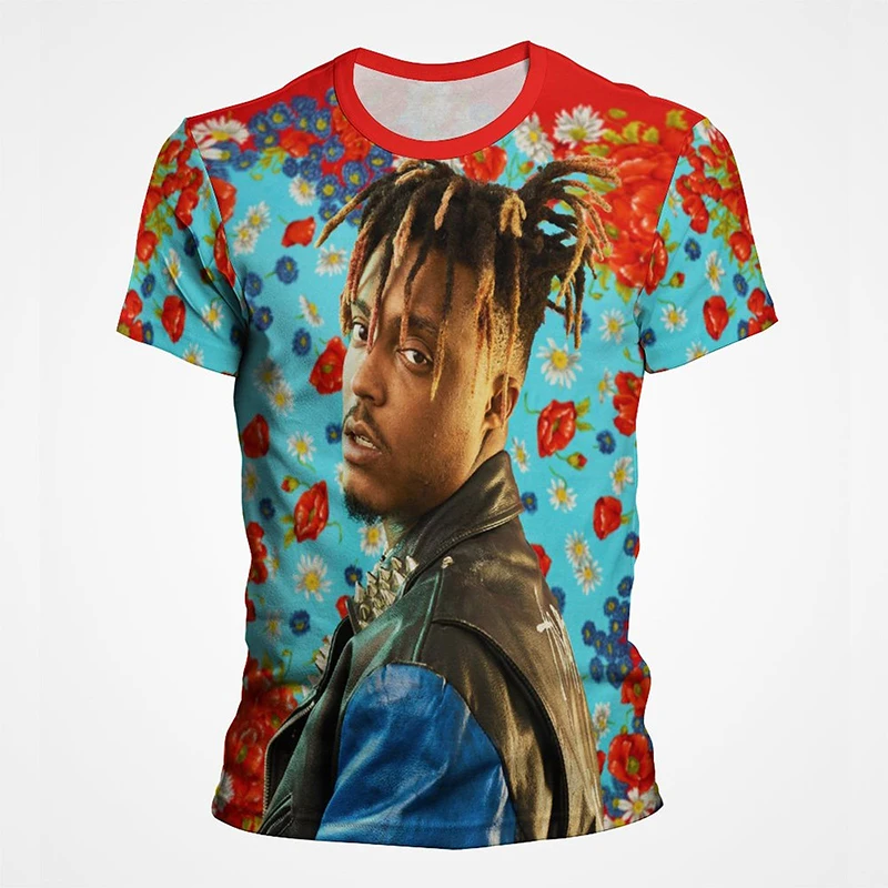 

Music Rap Juice Wrld 3D Printed T Shirts Summer Men Kids Clothing Balck Short Sleeve Tee Tops Hip-hop Harajuku Fashion T-shirt