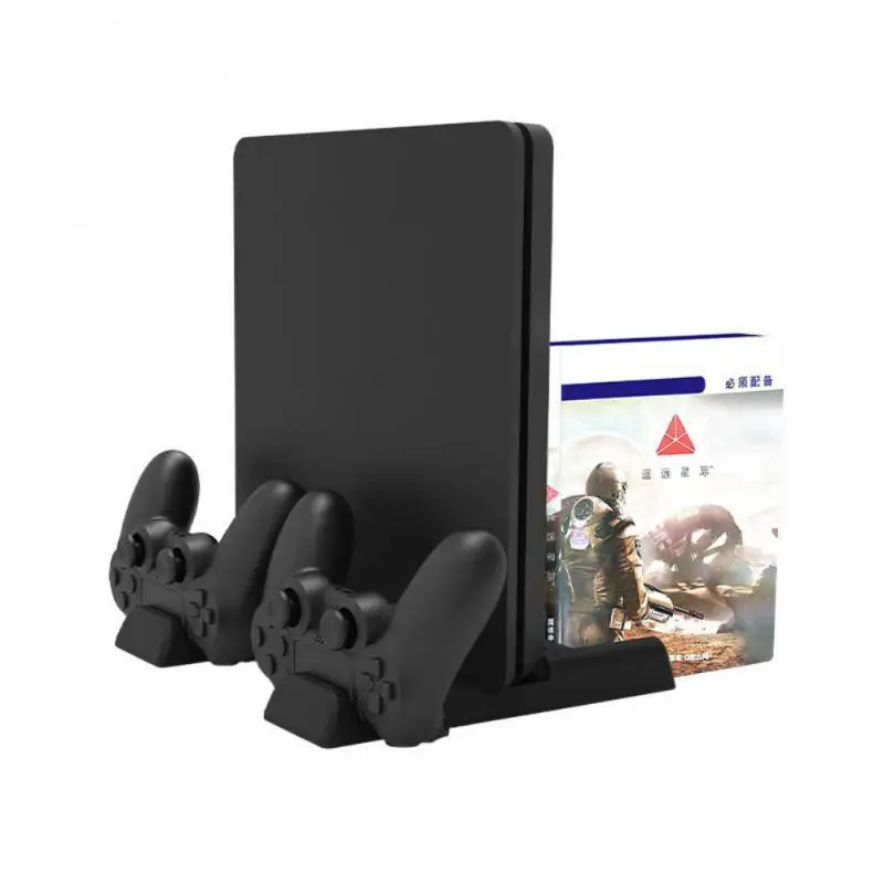 

Game Cards Storage Rack Abs With Led Indicator With Cooling Fans Multi-functional All In 1 Game Accessories Charging Station