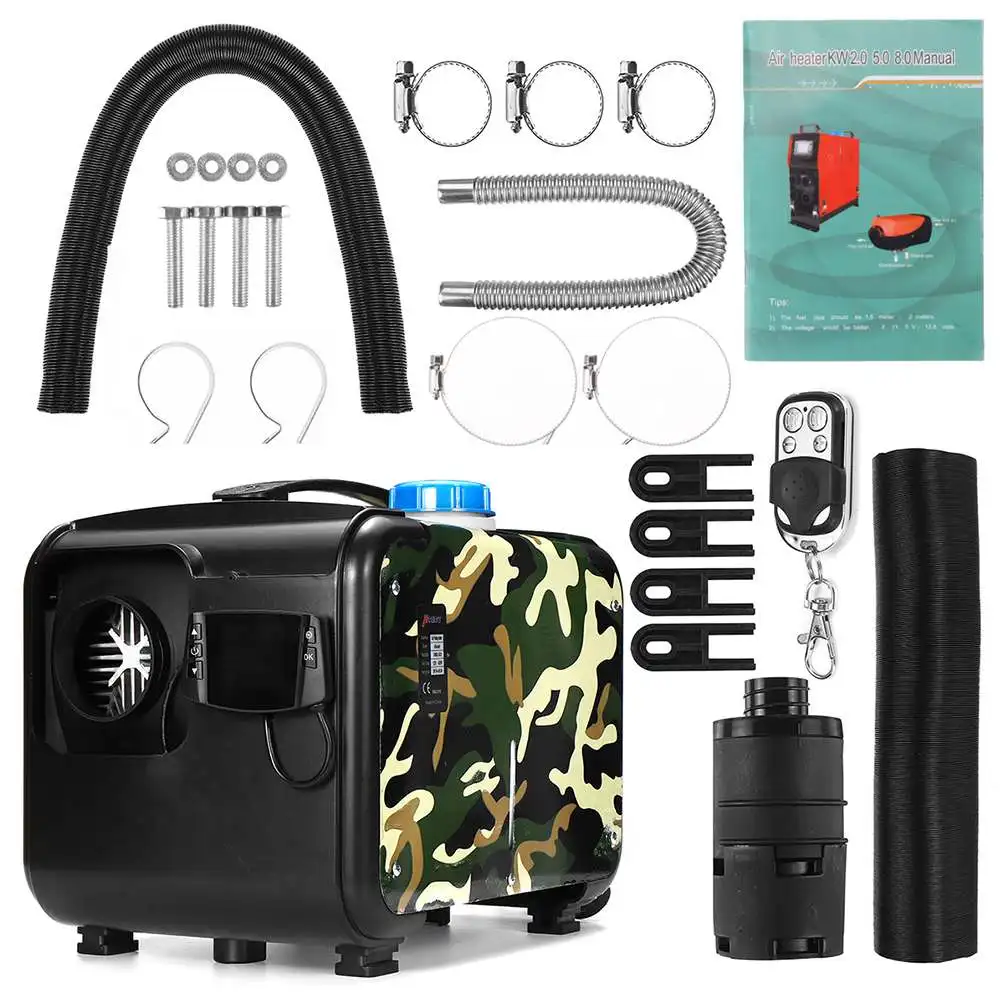 Дизельный парковочный обогреватель все в одном, 5-8 кВт, 12 В, с пультом ДУ