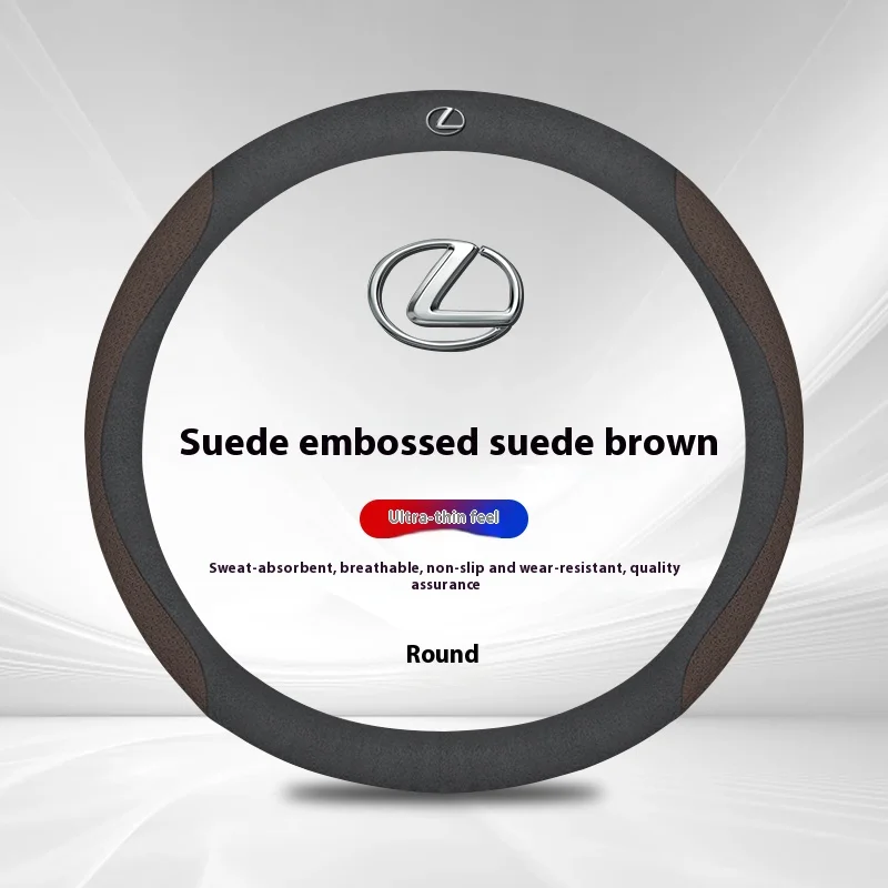 

Автомобильный противоскользящий чехол на руль из углеродного волокна для Lexus RX300 RX450 LS500h GS300 IS300 CT200h LX570 ES250 ES260 ES300 NX UX GX