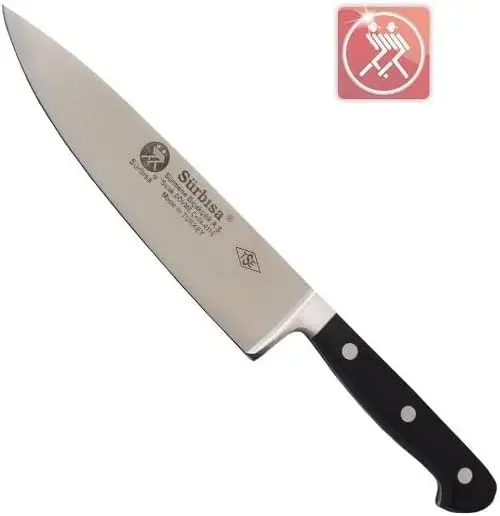 Pro High Carbon Steel Hollow Edge Santoku Knife, 7 Inch / 18 cm