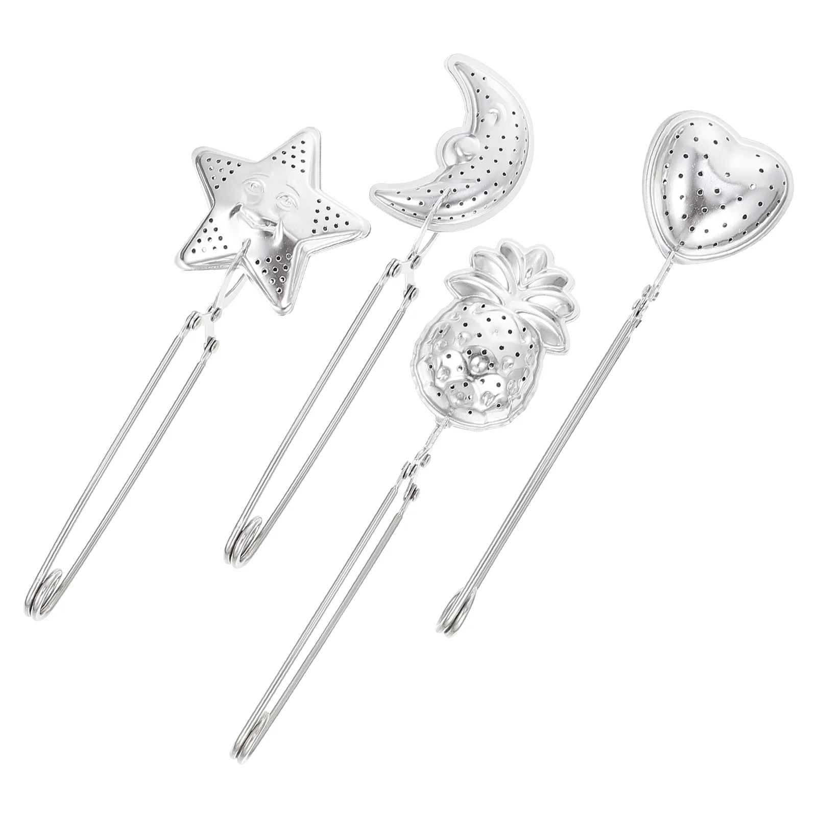 

Tea Strainer Infuser Loose Leafstainless Steel Mesh Filter Steeper Holder Stee Basketseasoning Star Reusable Filtershouse