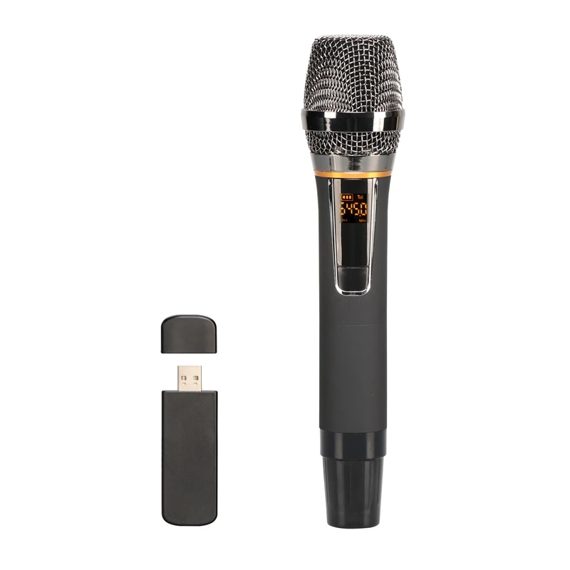 

Wireless USB Microphone Professional Handheld Sing Recording Portable Dynamic Microphone for Meeting Speech