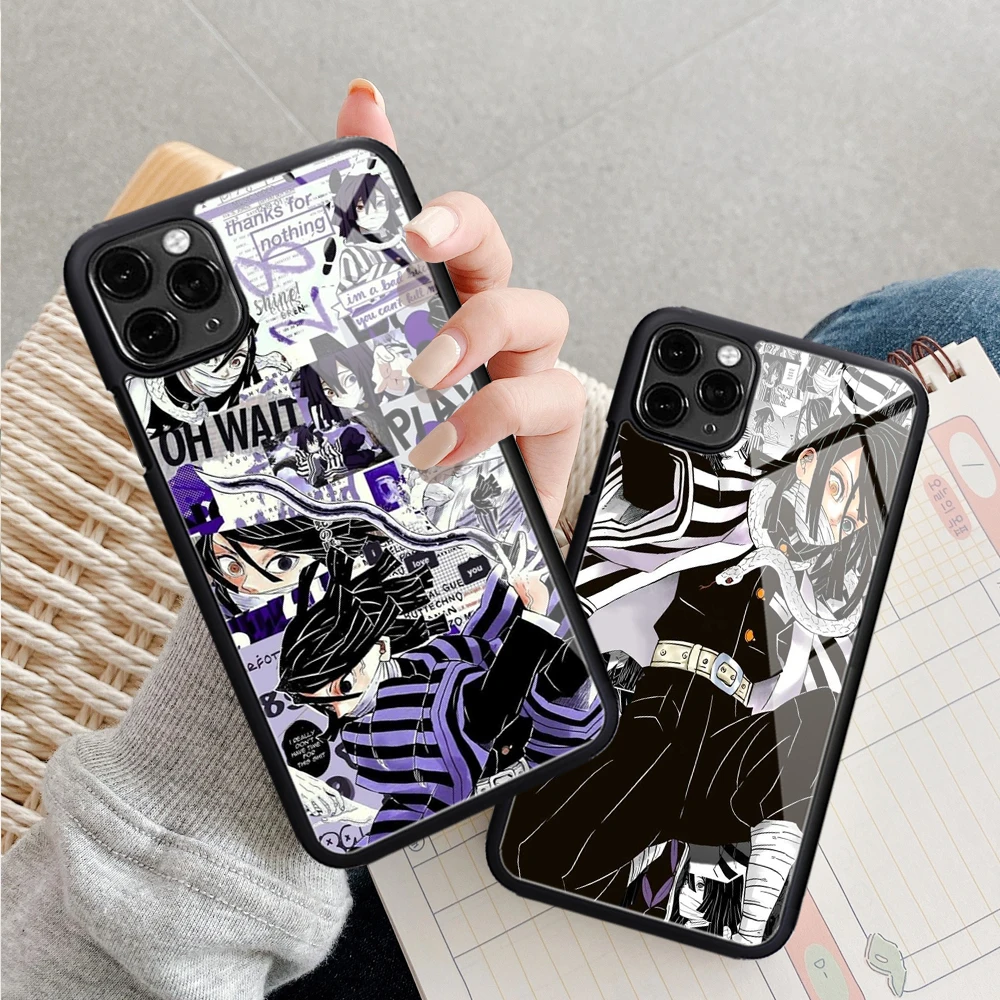 

For Iphone 12 Anime Obanai Phone Case Rubber for Iphone 11 12 13 Pro Max XS 8 7 6S Plus X 5S SE 2020 XR 13 Pro Obanai Covers