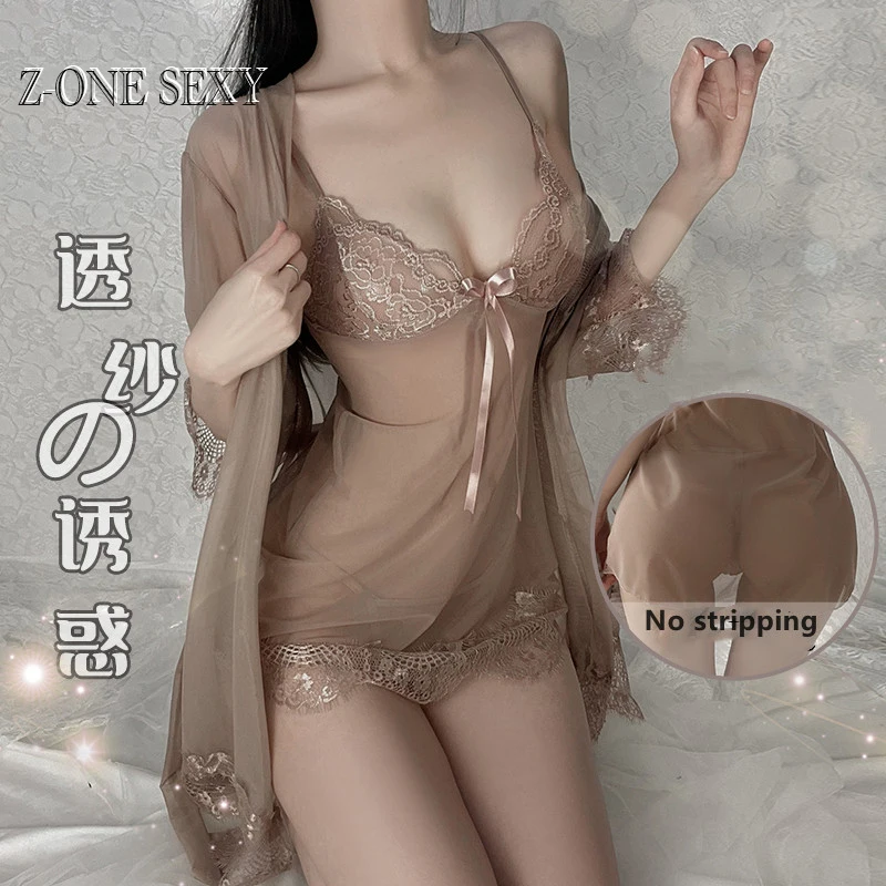 

Соблазнительное нижнее белье, соблазнительная кружевная ночная рубашка на бретелях с бантом, домашний костюм со шнуровкой