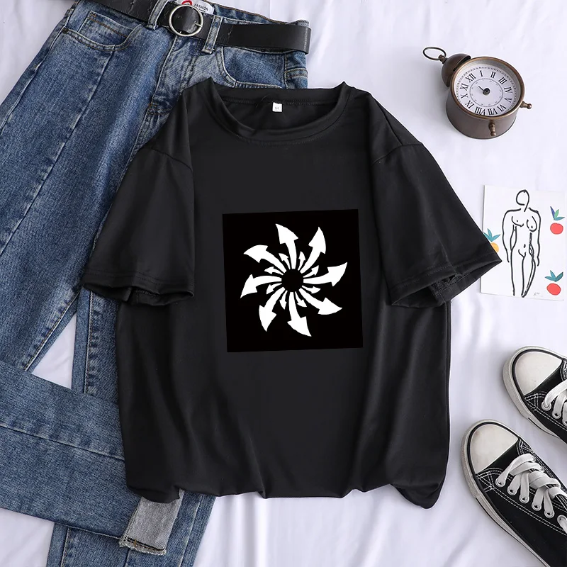 

KPOP Bulletproof Boy Scouts jk letters print T-shirt Summer short sleeve simple graphic T-shirt Hand-painted