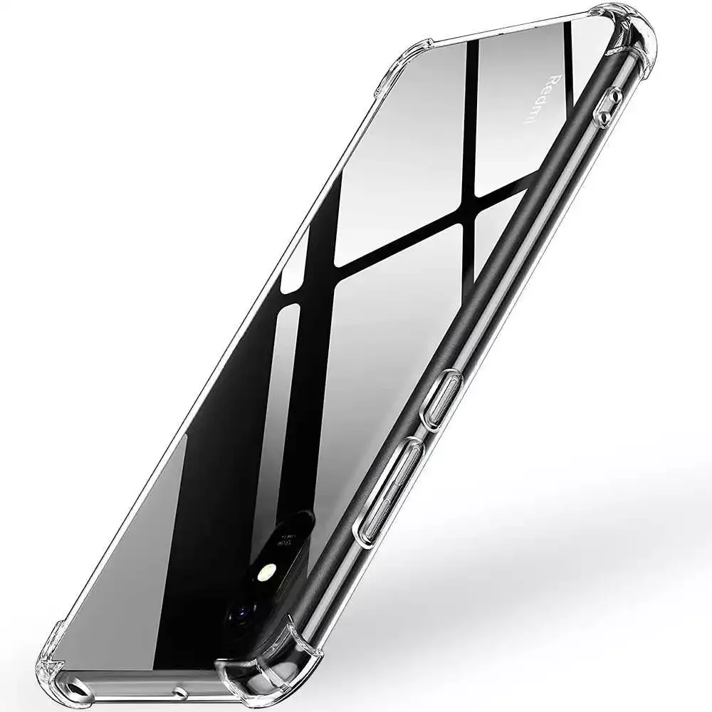 

Clear TPU Case Compatible with Xiaomi Redmi 9A/9AT Antishock Reinforced Edges Corners Shock Protective Bumper Cover