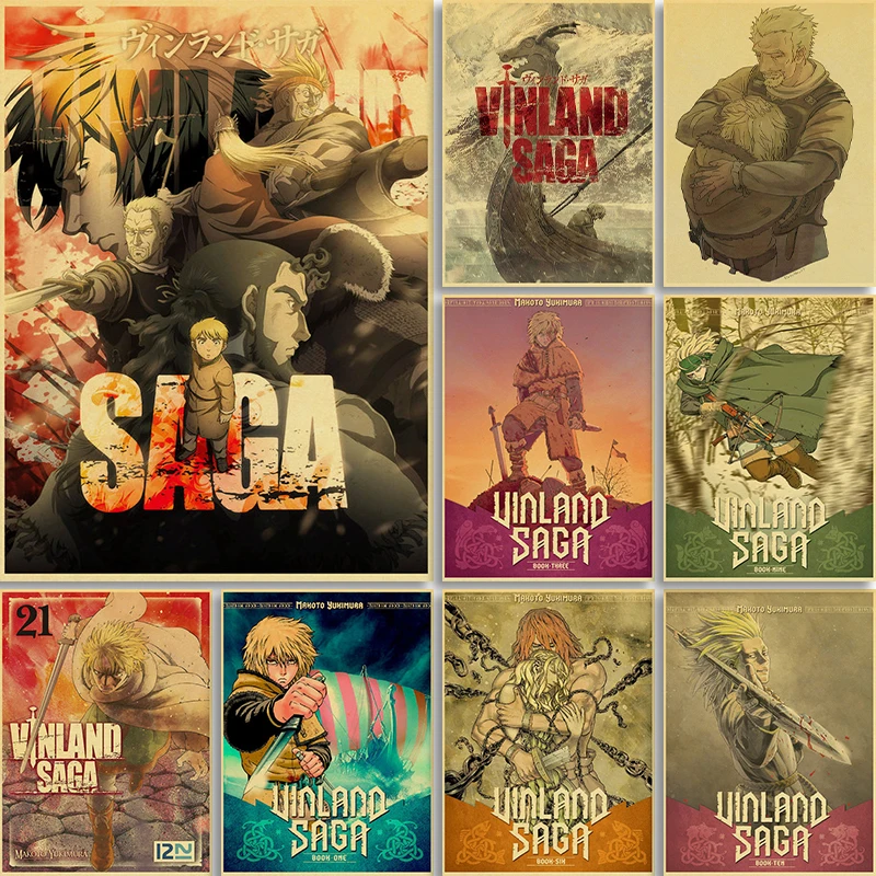 

Anime Cartoon VINLAND SAGA Poster Art Painting Canvas Painting Print Wall Stickers Fan Room Decor