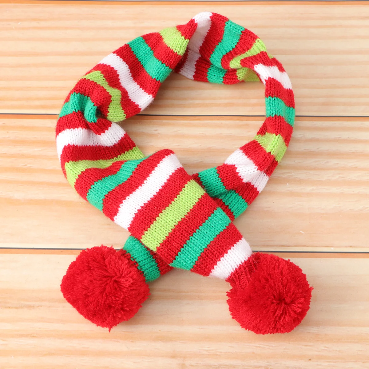 

2 Stripe Pattern Puppy Scarf Christmas Collar Christmas Scarf Clothes Assessory for Dogs Cat Puppy -