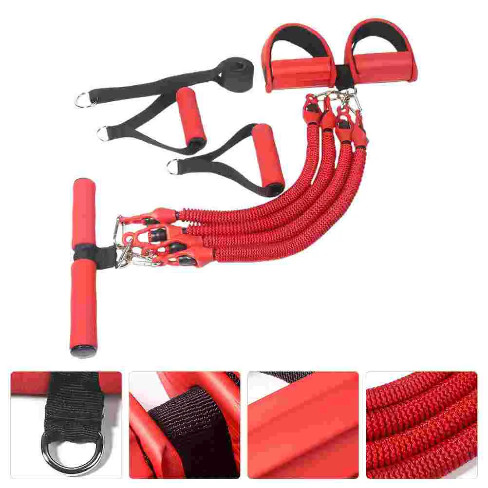

1 Set Sit-Up Pulling Rope Fitness Sports Pulling Rope Pedal Resistance Band