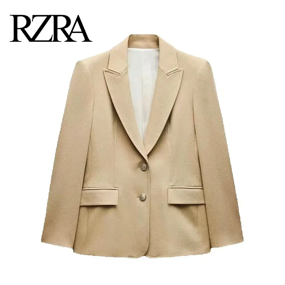 Новинка женская одежда RZRA2024 на осень и зиму приталенный жакет с длинными