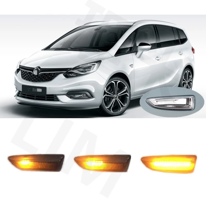 

Подходят для Vauxhall Opel Crossland X P17 Grandland X A18 Zafira C P12 Insignia B Z18 Динамический светодиодный индикатор боковой габаритный указасветильник