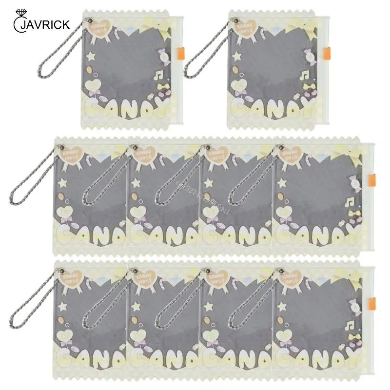 10 шт. самозапечатывающаяся сумка в конфетном стиле для демонстрации значков