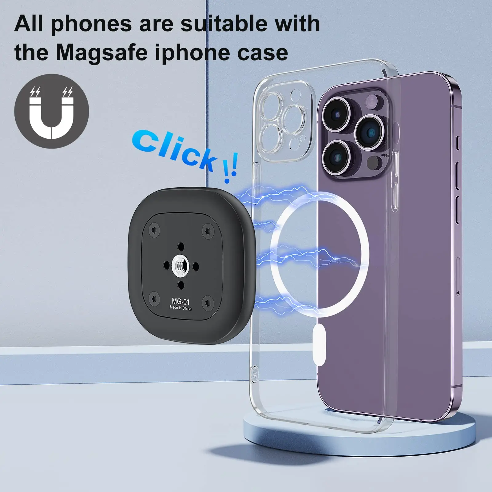 Магнитный держатель для телефона Magsafe с отверстием 1/4 дюйма штатива волшебная