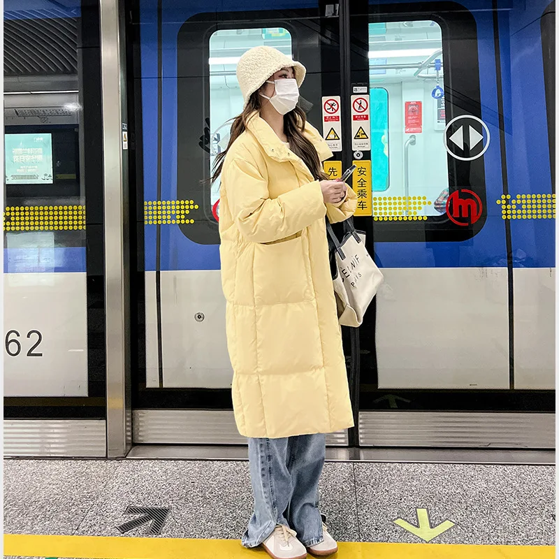 CGC 2022 New Thicken Warm Winter Jackets Women Long Parkas Hooded Cotton Padded Coats Women Korean Style Oversized Outerwear