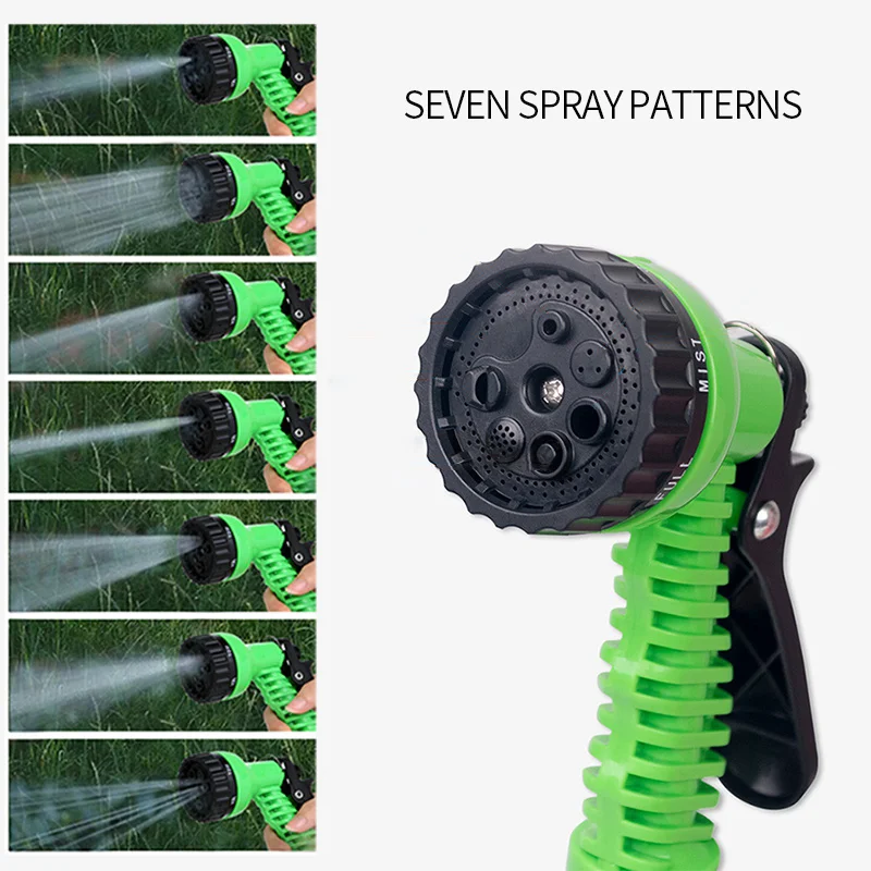 

25FT-150FT Garden Hose Expandable Flexible Water Hose Plastic Hoses Car Wash Water Gun Garden Sprayer Watering Irrigation Tools