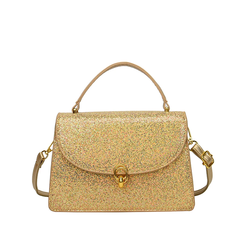 

Золотая вечерняя сумка-клатч для женщин, блестящая мягкая искусственная кожа, свадебные кошельки, дизайнерская женская сумка на плечо под п...