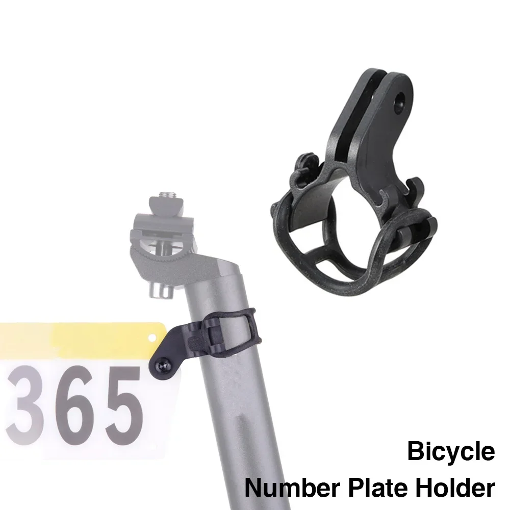 Фото MTB велосипедный триатлон гоночный держатель номерного знака DIY велосипедный знак держатель номерной карты задняя стойка номер подседельный штырь держатель карты №2