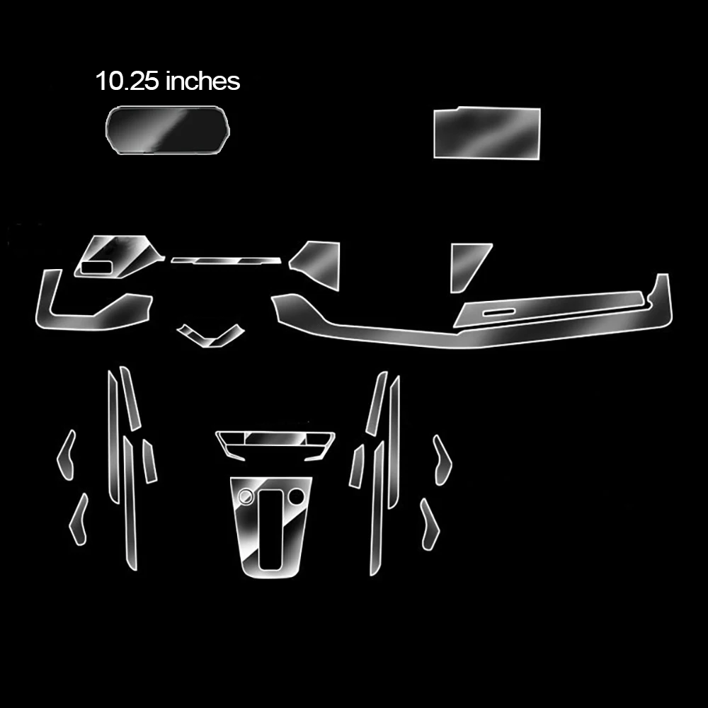 Для Audi A3 8Y 2021, автомобильная пленка из ТПУ, наклейка с центральным управлением, GPS-навигация, приборная панель, экран, защитные аксессуары для салона автомобиля