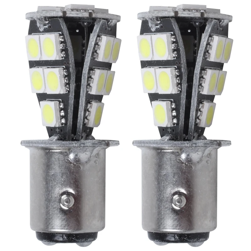 

2X 1157 P21W BAY15D 5050 18 SMD LED Tail Brake Stop Light Bulb White