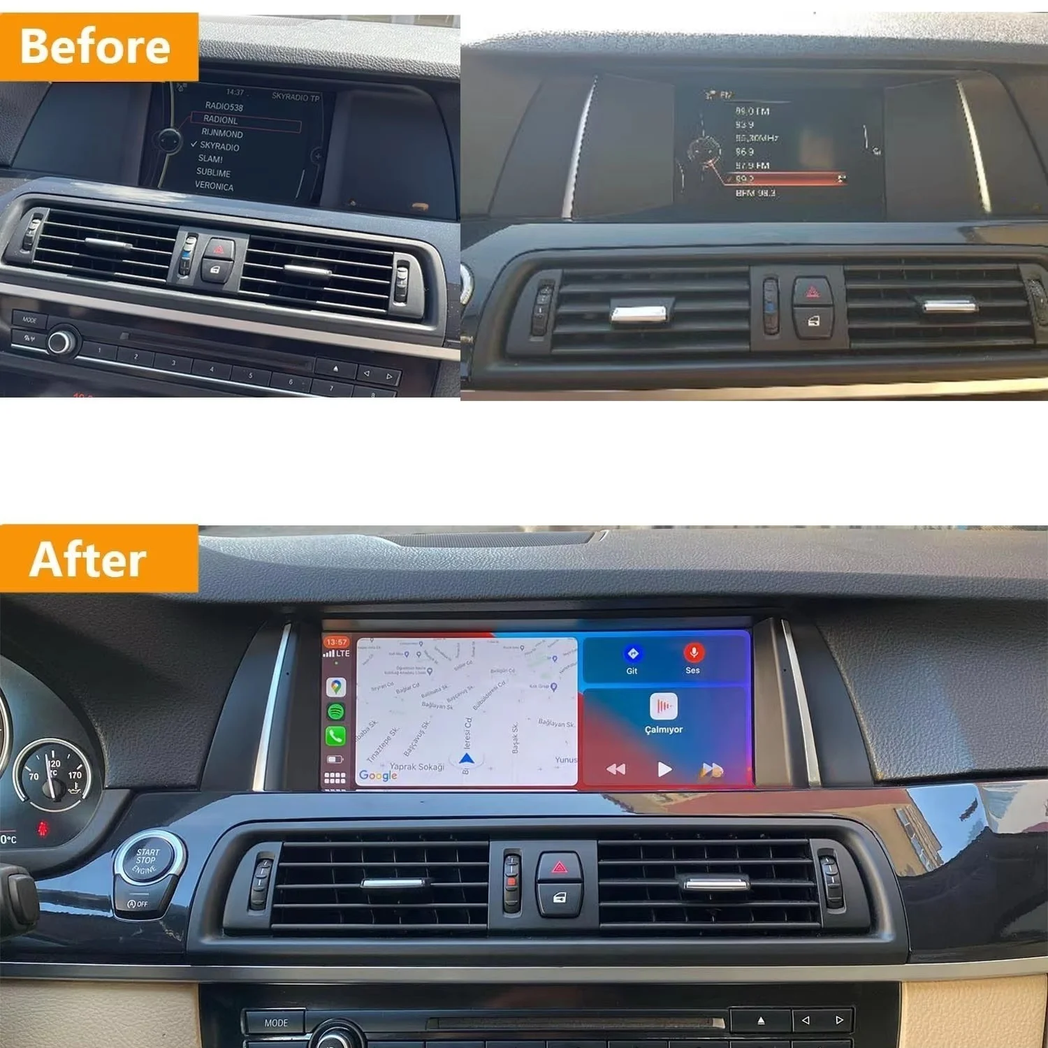 Для BMW 5 серии F10 F11 5GT F07 F18 M5 2011-2017 Кондиционер Климатическая плата ЖК-дисплей