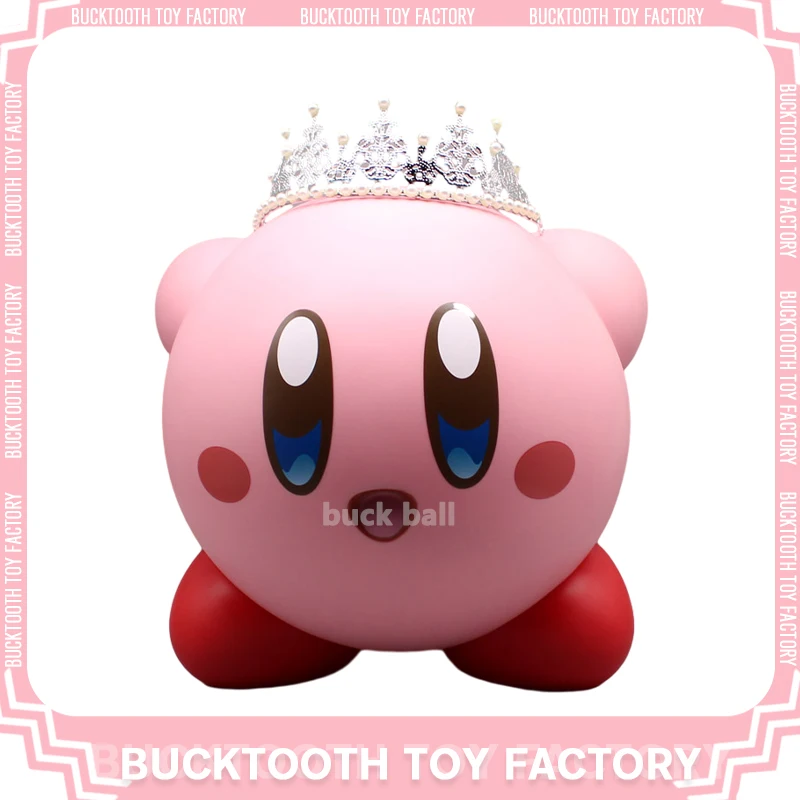 

26 см Kirby Аниме Фигурка Корона Kirby розовая кавайная фигурка ПВХ Статуя Модель Куклы Фигурки коллекционные настольные украшения детские игрушки