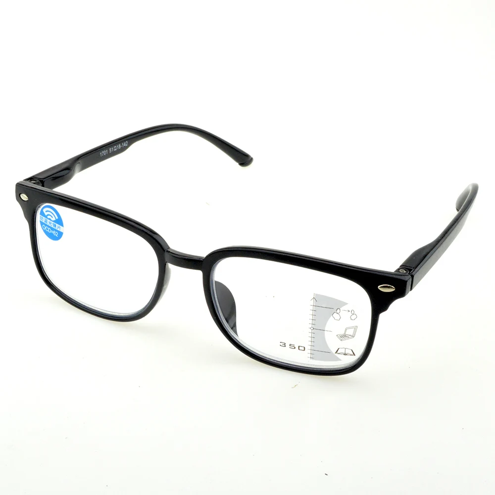 

Square Handcrafted Frame Spring Hinge Progressive Multifocal Reading Glasses with PU Case +0.75 +1 +1.25 +1.5 +1.75 +2 +2.5 To+4