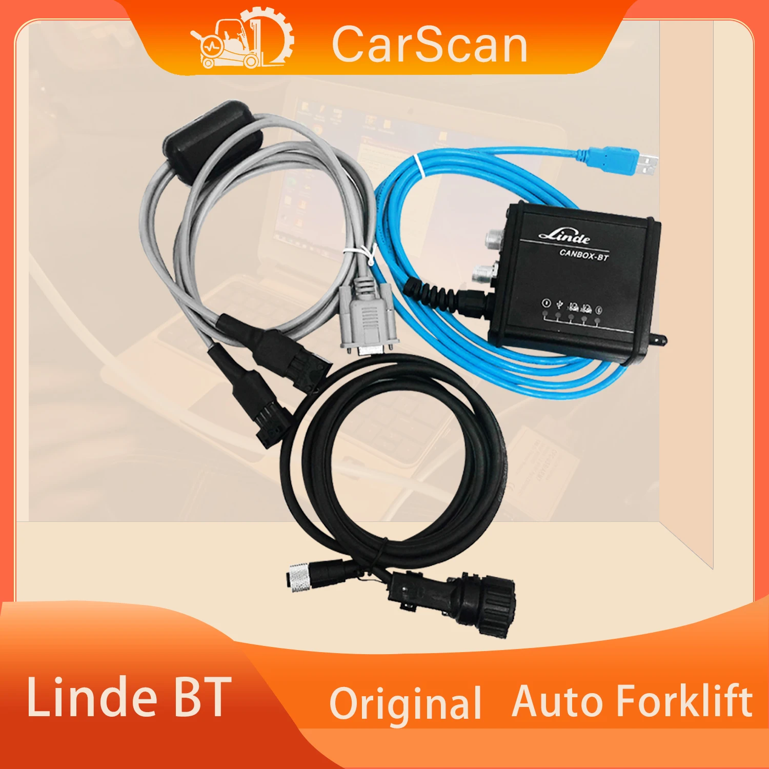 

Диагностический адаптер CarScan для вилочного погрузчика Linde Canbox Bt