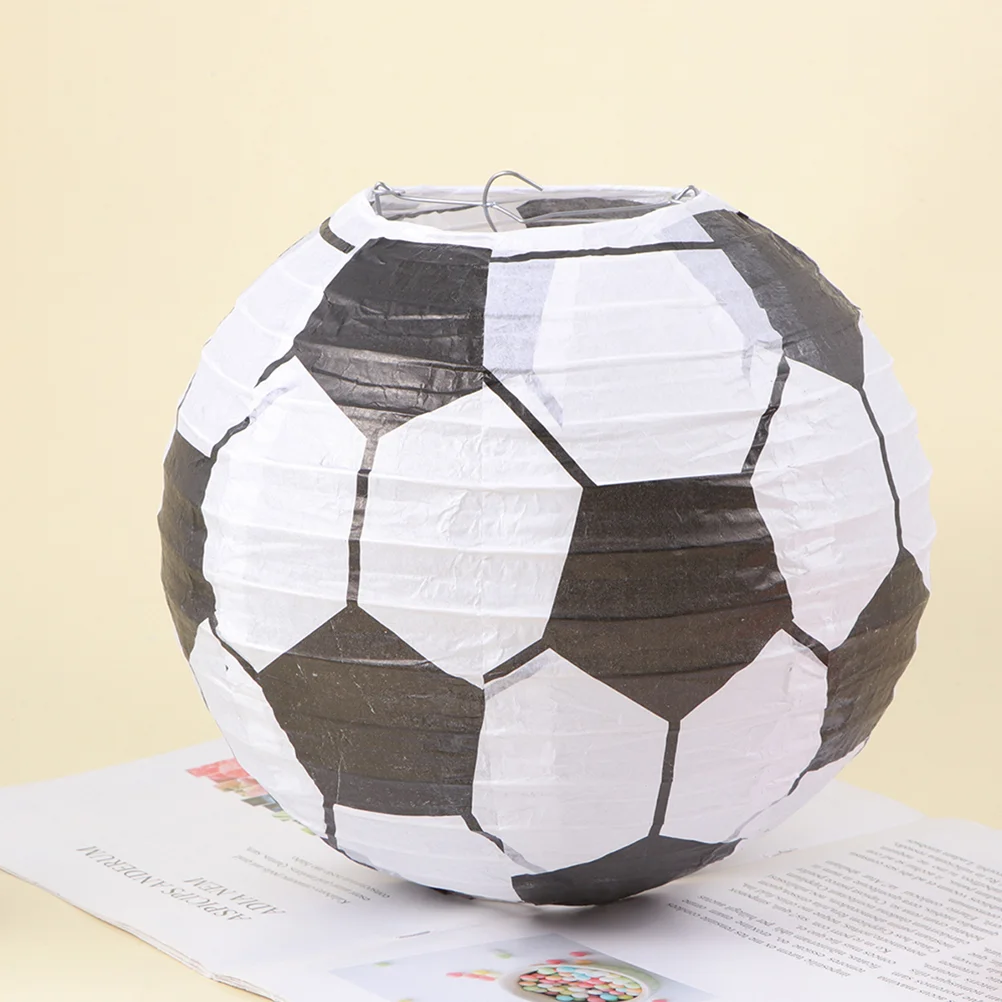 

Landscape Lights Folding Paper Lanterns Soccer Decorations Pendant Craft Hanging Sports Party Sport-themed Decorative Cover