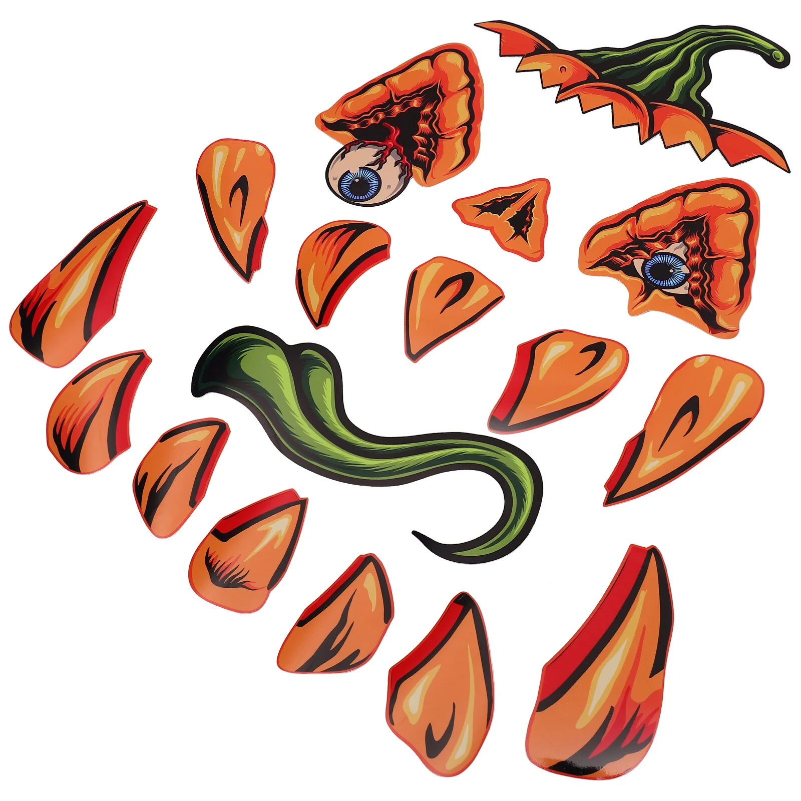 

Suite Outdoor Garage Decal Halloween Monster Face Decor Decorations Decors Decorative Wall