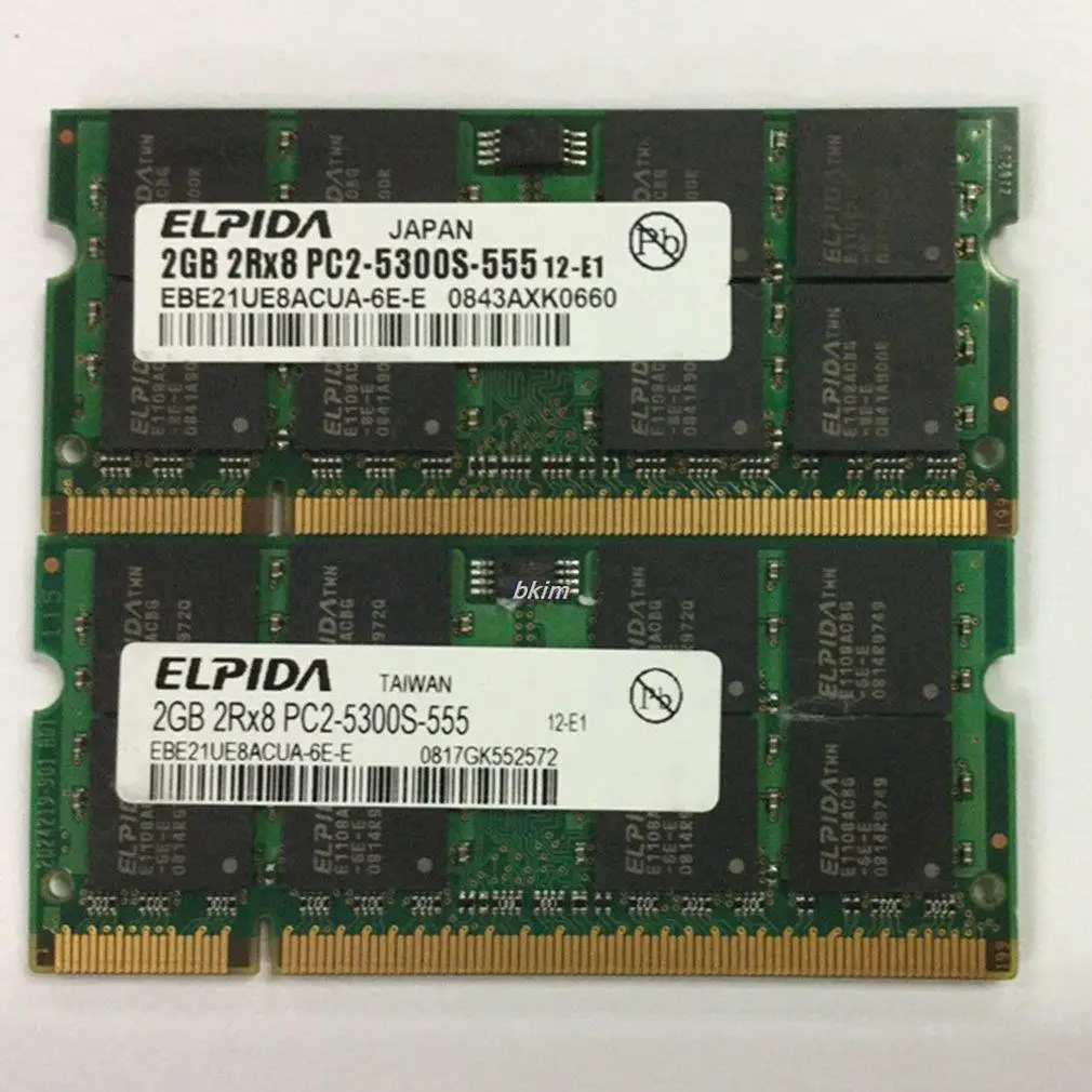

Hot Ticket DDR2 2GB PC2 5300S 6400S 2G DDR2 800 667 MHz Laptop memory