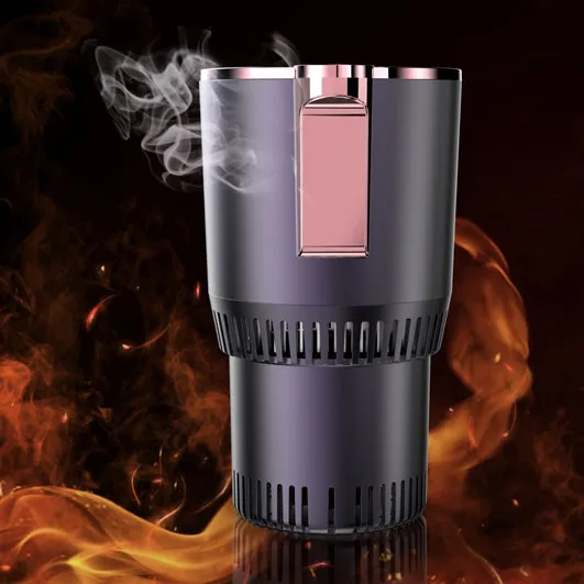 

12V Car Cup Holder Coffee Milk Cooler 2 in 1 Smart Cooling Heating Mug Holder Warmer Drink Beverage Bottle With Digital Display