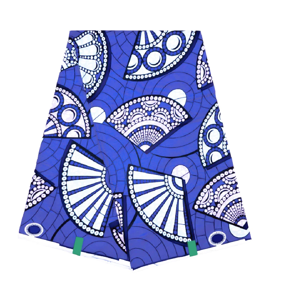 Оригинальная супер ткань Анкара 100% хлопок африканская восковая с блочным