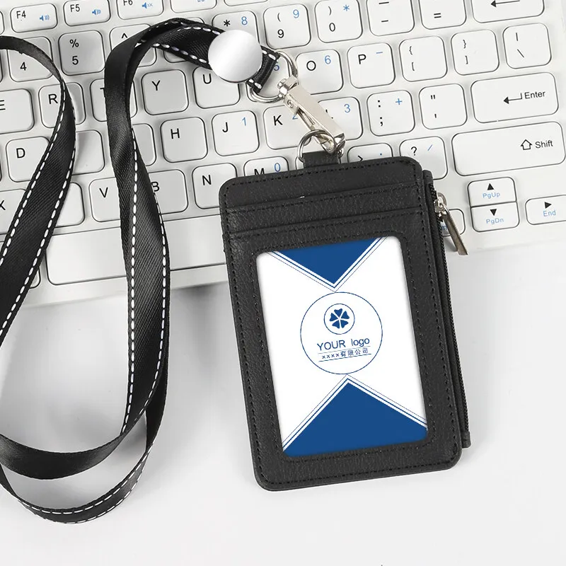 Держатель для Id-карты с несколькими отделениями карт чехол на молнии ремешком