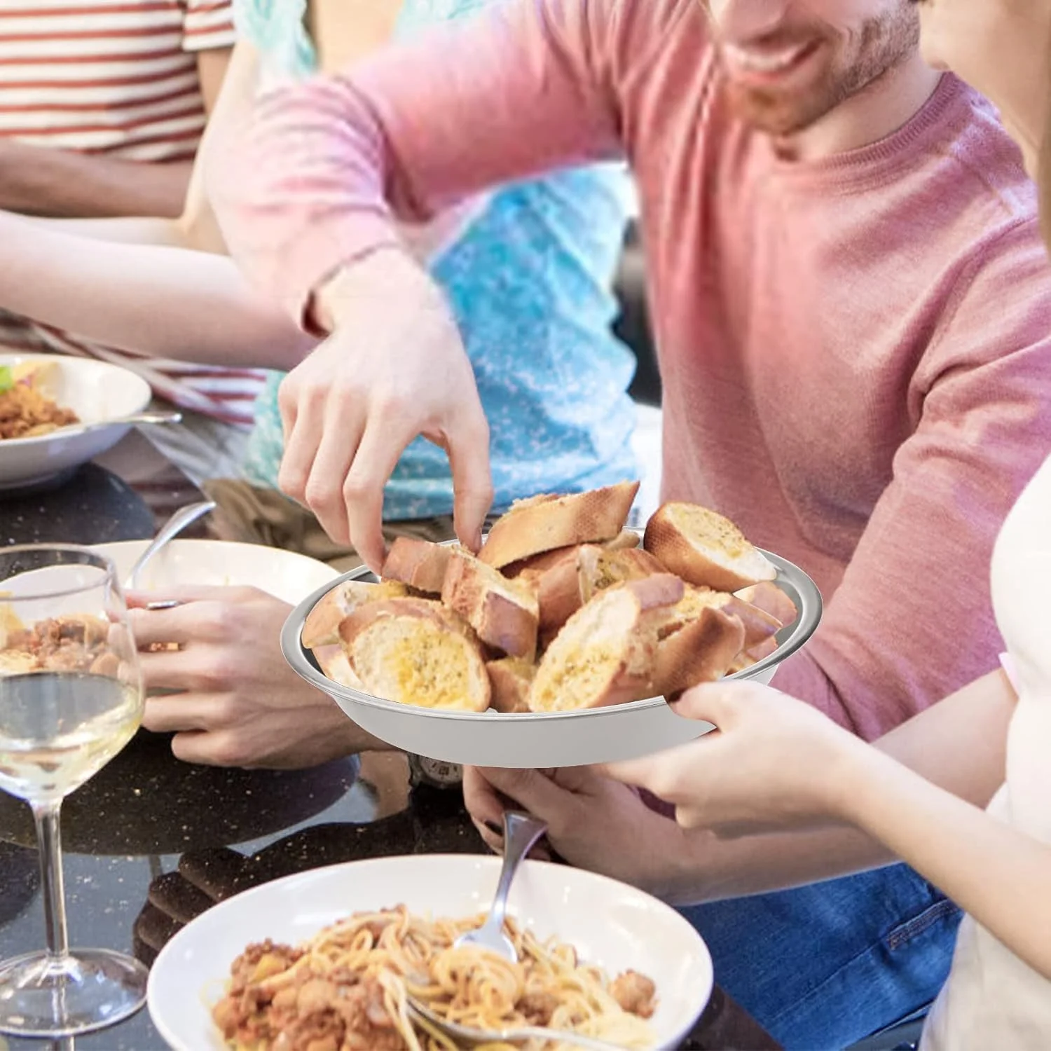 Набор из 17 тарелок и мисок нержавеющей стали для кемпинга наборы набор посуды