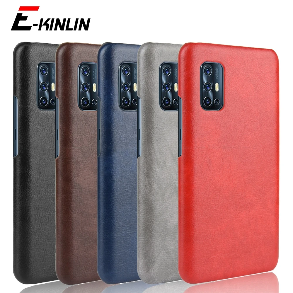 Ретро Ультратонкий чехол из искусственной кожи с зернистой текстурой для Vivo V9 V11